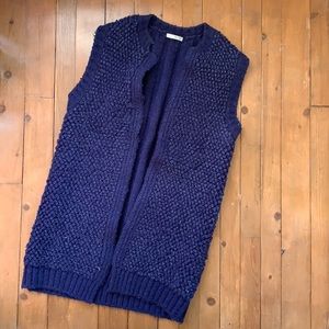 Oak + Fort deep blue vest